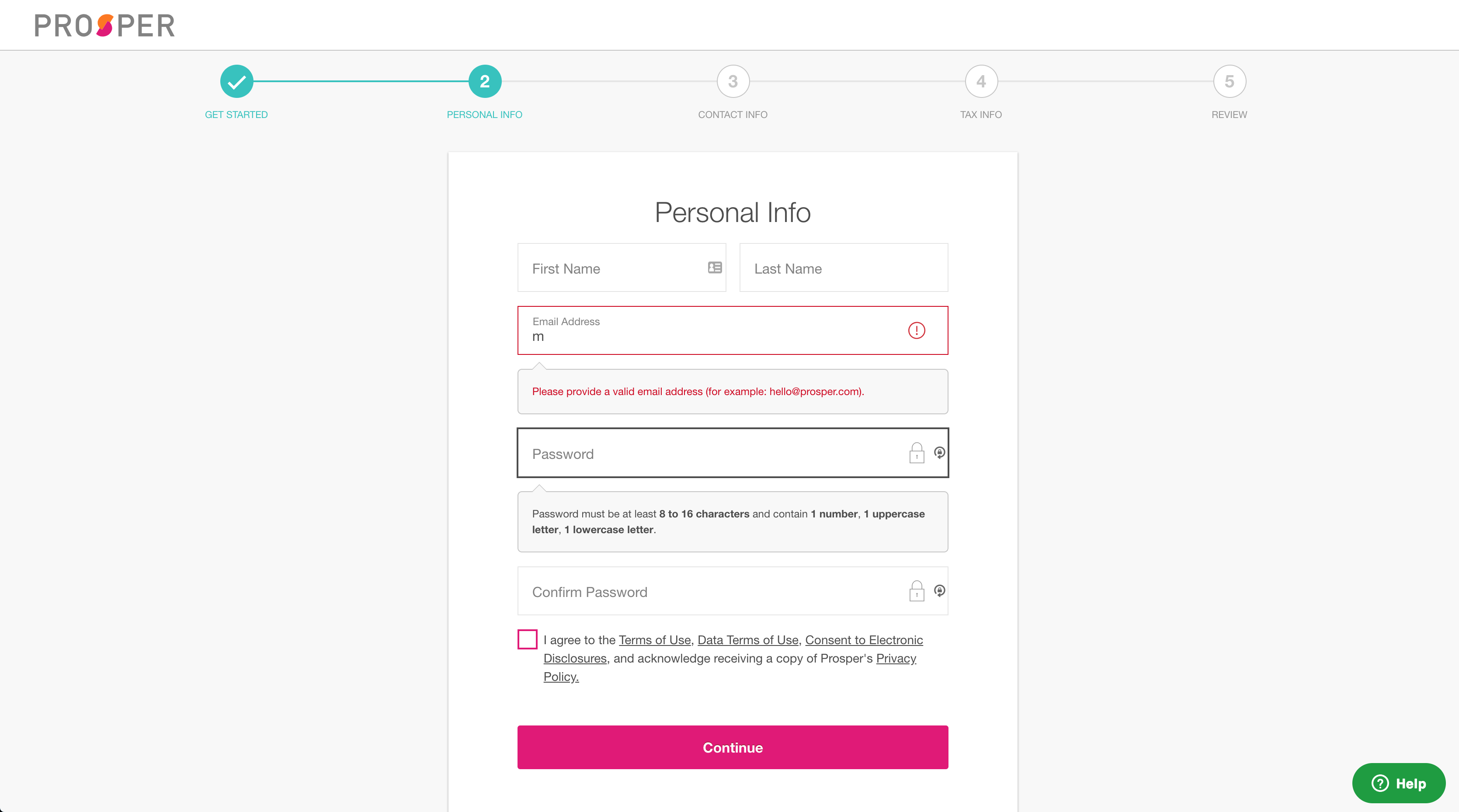 ProsperRegisterationStep2