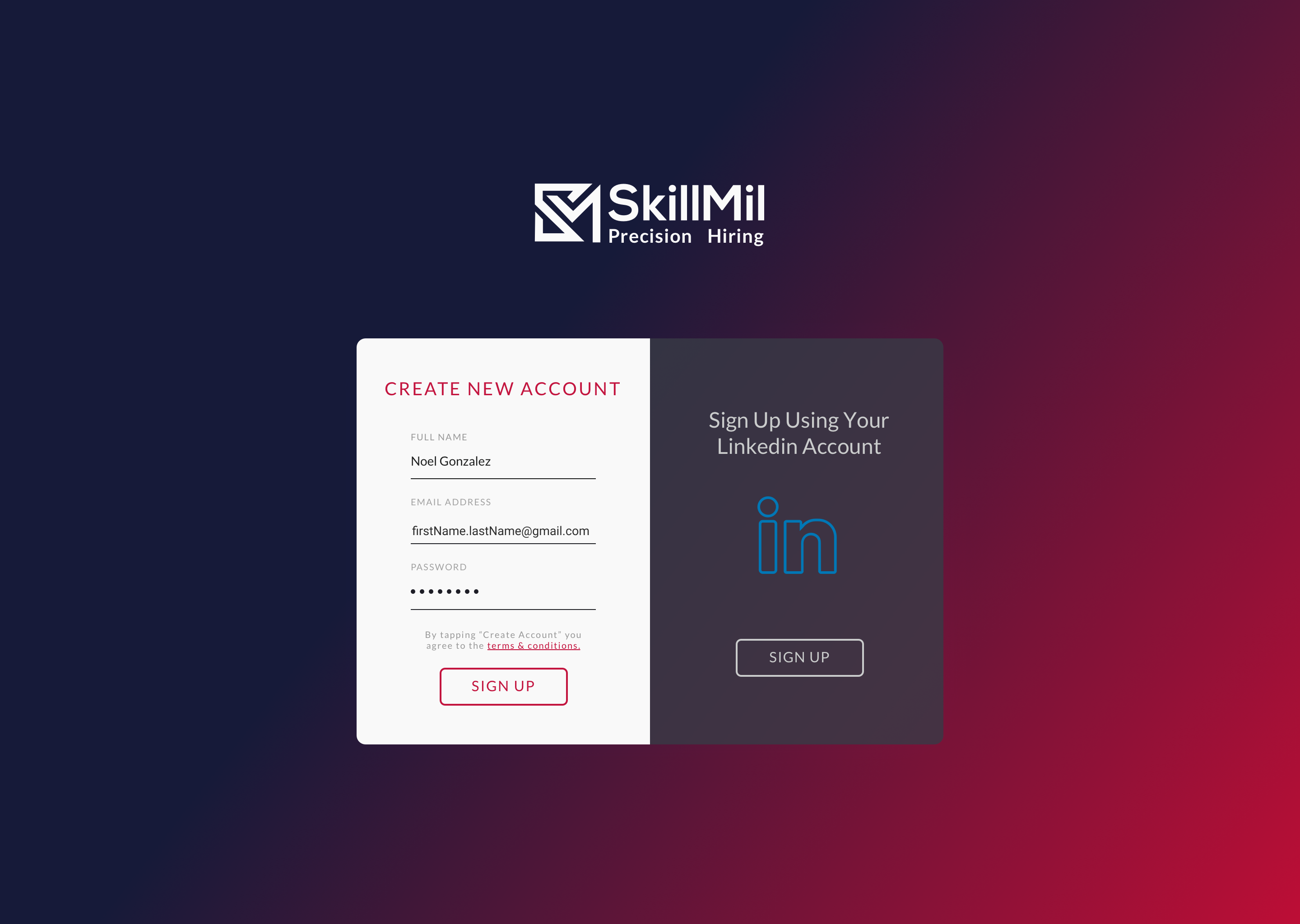SkillmilVeteranSignUp